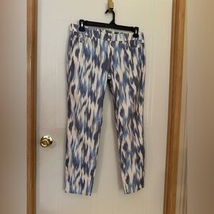 Inc Sz 12 Blue Patterned Women's Jeans EUC😊😊